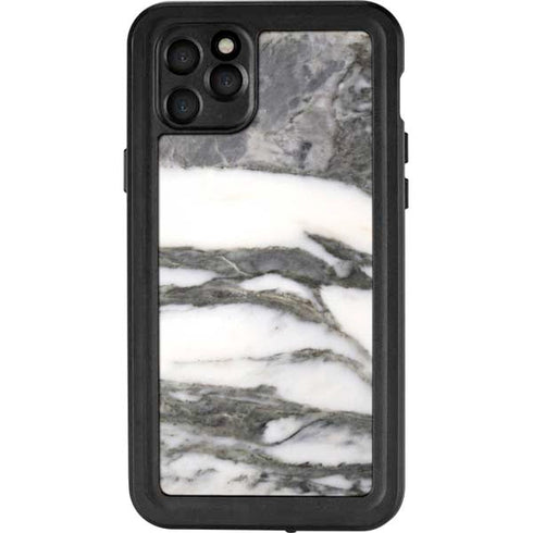 Grey Marbling iPhone 11 Pro Max Waterproof Case