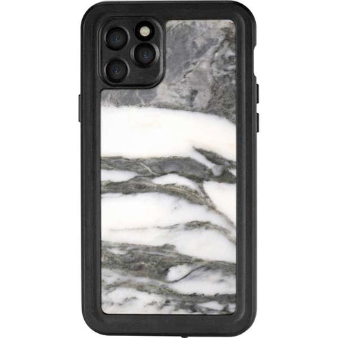Grey Marbling iPhone 11 Pro Waterproof Case