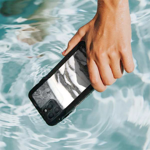 Grey Marbling iPhone 11 Pro Waterproof Case
