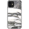 Grey Marbling iPhone 12 Clear Case