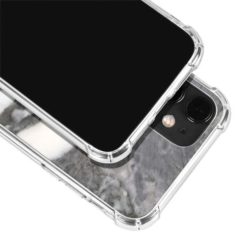 Grey Marbling iPhone 12 Clear Case