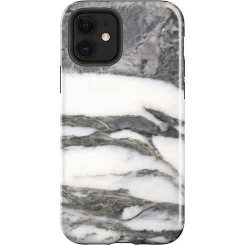 Grey Marbling iPhone 12 Impact Case