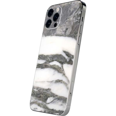 Grey Marbling iPhone 12 Pro Skin
