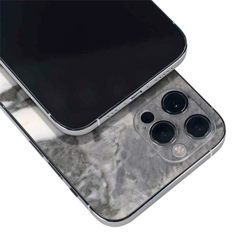 Grey Marbling iPhone 12 Pro Skin