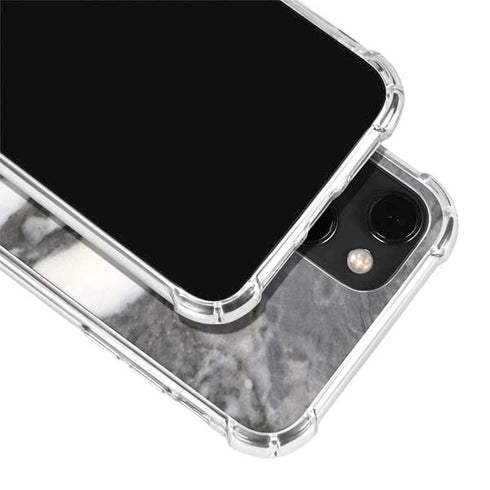 Grey Marbling iPhone 13 Clear Case