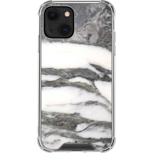 Grey Marbling iPhone 13 Mini Clear Case