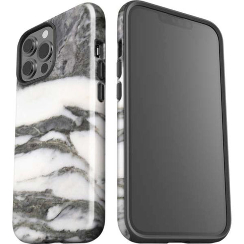 Grey Marbling iPhone 13 Pro Max Impact Case