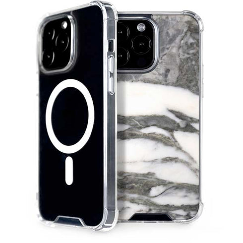 Grey Marbling iPhone 13 Pro Max MagSafe Case
