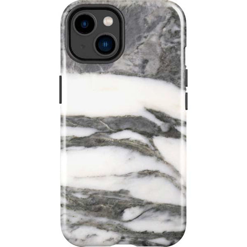 Grey Marbling iPhone 15 Plus Impact Case