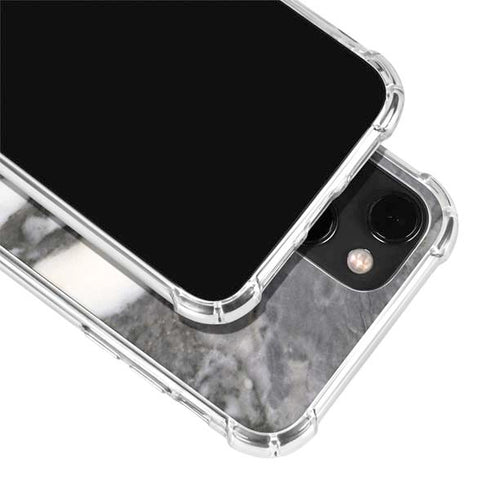 Grey Marbling iPhone 14 Plus Clear Case
