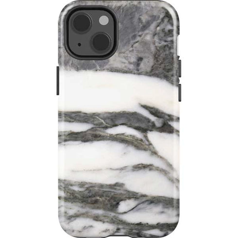 Grey Marbling iPhone 15 Impact Case