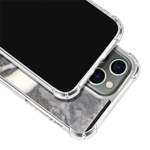 Grey Marbling iPhone 14 Pro Clear Case