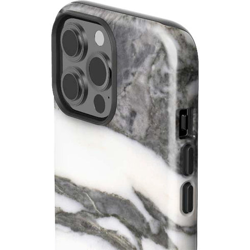 Grey Marbling iPhone 15 Pro Max Impact Case