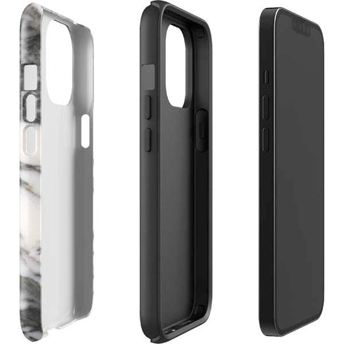 Grey Marbling iPhone 15 Pro Max Impact Case
