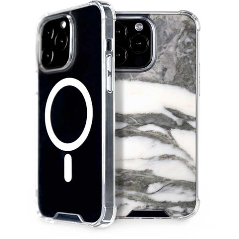 Grey Marbling iPhone 14 Pro Max MagSafe Case