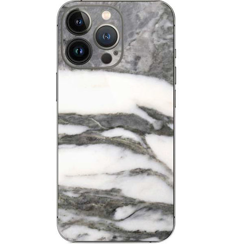 Grey Marbling iPhone 14 Pro Skin