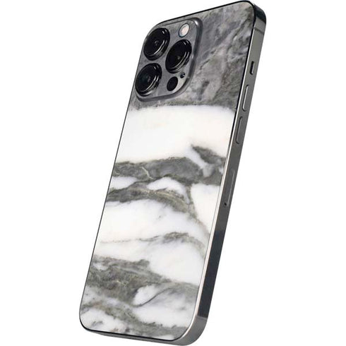 Grey Marbling iPhone 14 Pro Skin