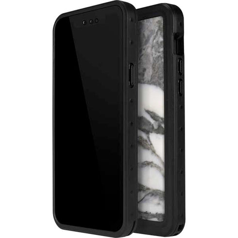 Grey Marbling iPhone 14 Pro Waterproof Case