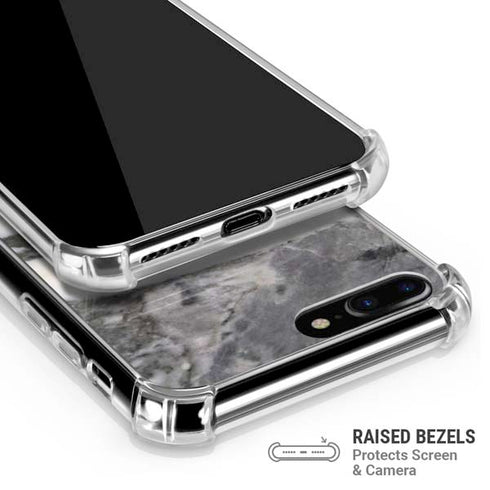 Grey Marbling iPhone 7/8 Plus Clear Case