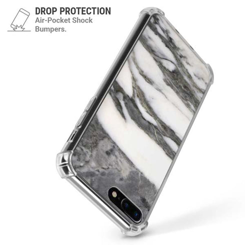 Grey Marbling iPhone 7/8 Plus Clear Case