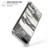Grey Marbling iPhone 7/8 Plus Clear Case