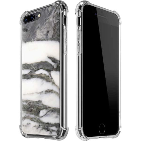 Grey Marbling iPhone 7/8 Plus Clear Case