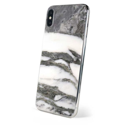 Grey Marbling iPhone X Skin