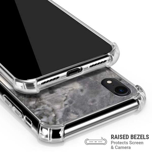 Grey Marbling iPhone XR Clear Case
