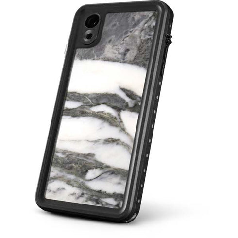 Grey Marbling iPhone XR Waterproof Case