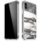 Grey Marbling iPhone XS Max Clear Case
