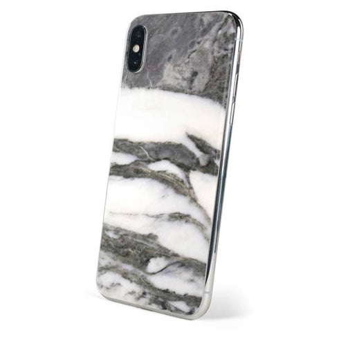 Grey Marbling iPhone XS Skin