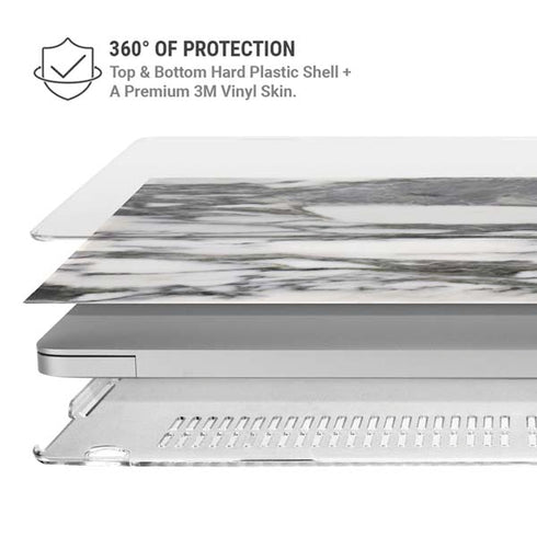 Grey Marbling MacBook Air 13in M1 (2021) Case plus Skin