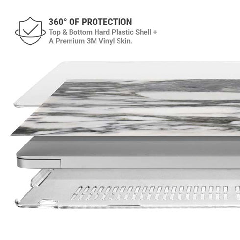 Grey Marbling MacBook Pro 16in (2019-20) Case plus Skin