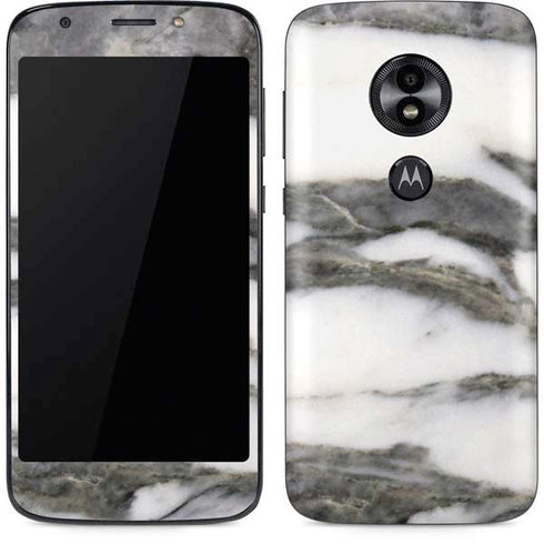 Grey Marbling Moto E5 Play Skin