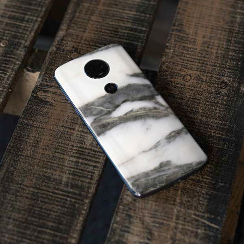 Grey Marbling Moto E5 Plus Skin