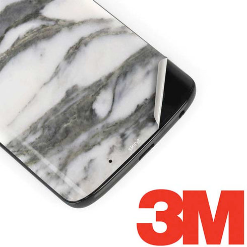 Grey Marbling Moto G6 Skin