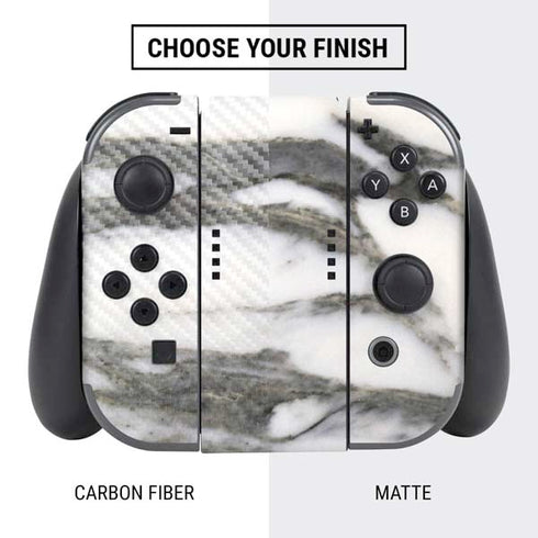 Grey Marbling Nintendo Switch Bundle Skin