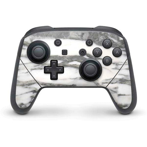 Grey Marbling Nintendo Switch Pro Controller Skin