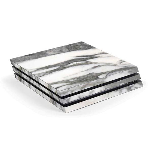 Grey Marbling PS4 Pro Console Skin