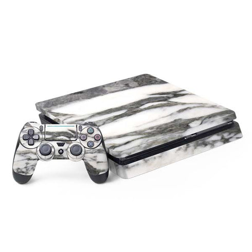Grey Marbling PS4 Slim Bundle Skin