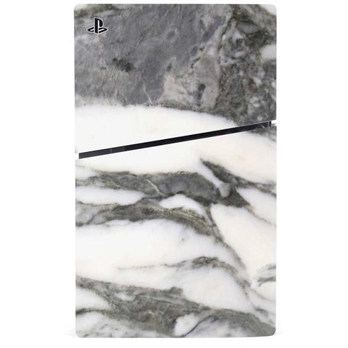 Grey Marbling PS5 Slim Digital Edition Bundle Skin