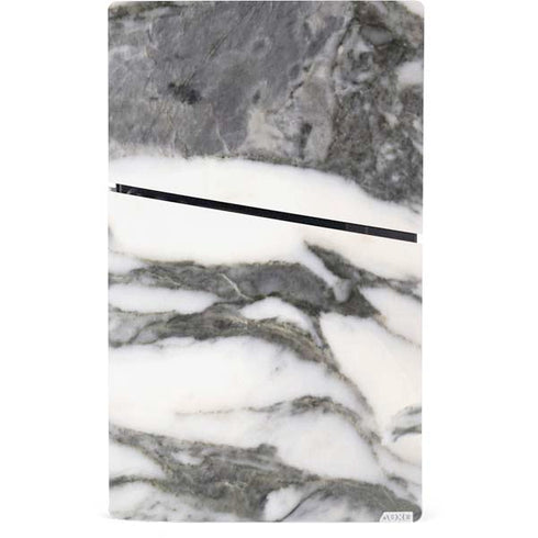 Grey Marbling PS5 Slim Digital Edition Bundle Skin