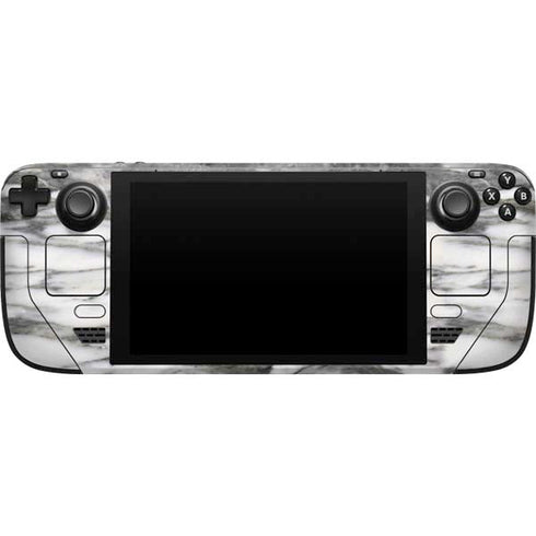 Grey Marbling Steam Deck Handheld Gaming Computer Skin