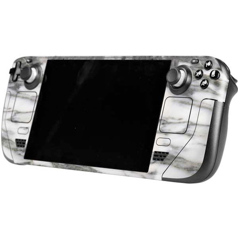 Grey Marbling Steam Deck Handheld Gaming Computer Skin