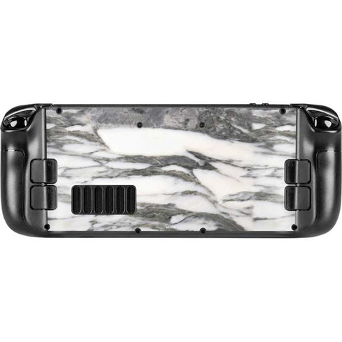 Grey Marbling Steam Deck Handheld Gaming Computer Skin