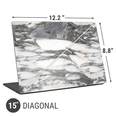 Grey Marbling Universal Laptop 15in (12.2 x 8.8in) Skin