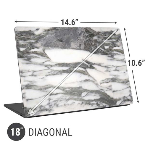 Grey Marbling Universal Laptop 18in (14.6 x 10.6in) Skin