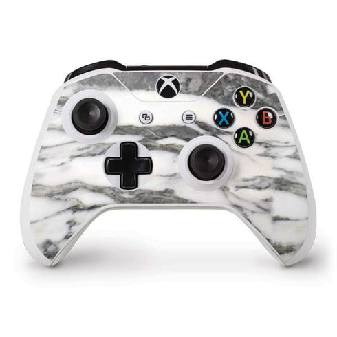 Grey Marbling Xbox One S Controller Skin