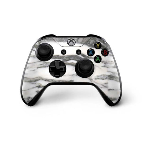Grey Marbling Xbox One X Controller Skin
