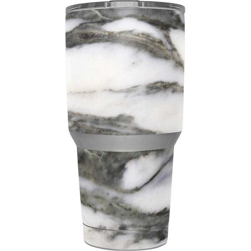Grey Marbling Yeti 30oz Rambler Tumbler Skin